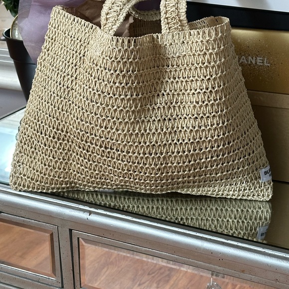 Burberry straw tote bag - Picture 2 of 10